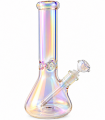 Bong ATOMIC in vetro trasparente perlato spessore 9mm. H.38cm confezionato in scatola