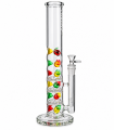 Bong Atomic candy in Vetro trasparente  H.45 cm confezionato in scatola