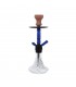 Narghilè Champ MALIK TIDDAS BASE in Vetro Trasparente e Metallo E 1 Tubo H.45CM