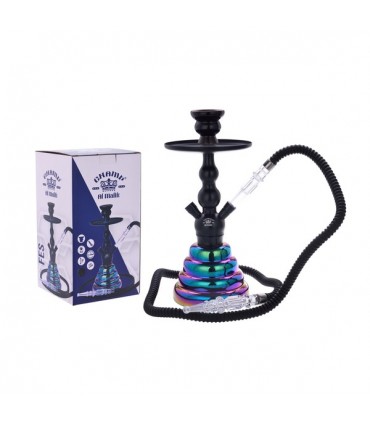 Narghilè Champ Malik in Vetro 1 Tubo H.35 cm