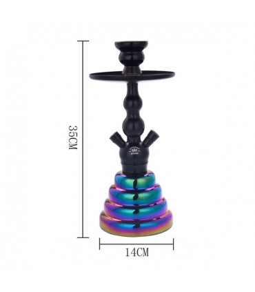 Narghilè Champ Malik in Vetro 1 Tubo H.35 cm