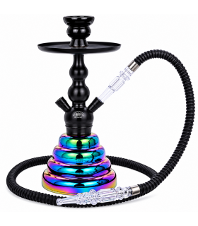 Narghilè Champ Malik in Alluminio CON BRACIERE IN CERAMICA  E 1 Tubo H.35 cm