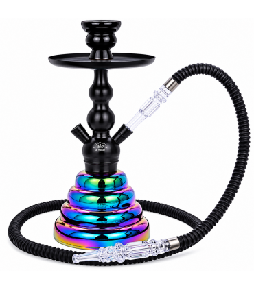 Narghilè Champ Malik in Alluminio CON BRACIERE IN CERAMICA  E 1 Tubo H.35 cm