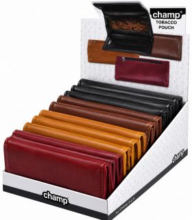 busta Portatabacco Champ in similpelle Expo da 12 pz. assortito con 4 colori