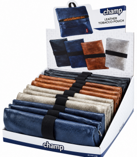 busta Portatabacco Champ in similpelle Expo da 12 pz. assortito con 4 colori