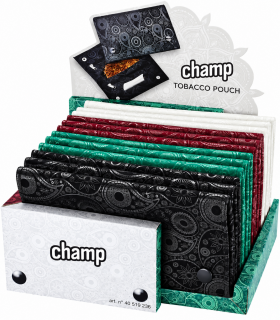 busta Portatabacco Champ in similpelle Expo da 12 pz. assortito con 4 colori