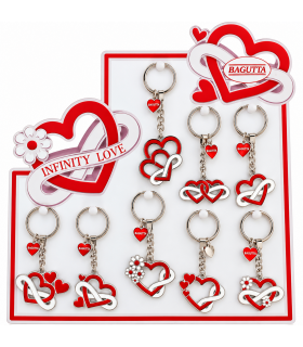 EXPO KIT PORTACHIAVI BAGUTTA INFINITY 16PZ ASSORTITI CONFEZIONATI SINGOLARMENTE CON SCATOLA E BUSTA DA REGALO AK2230