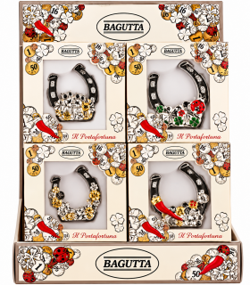 EXPO KIT FERRI DI CAVALLO BAGUTTA 16 PZ ASSORTITI CONFEZIONATI SINGOLARMENTE CON SCATOLA E BUSTA DA REGALO AK2282