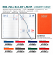 Agenda Giornaliera 2027 mis.14.5x20.5 Mod. VERTIGO s/d abbinati disponibile in 4 colori (ARANCIONE-GRIGIO-ROSSO-BLU)