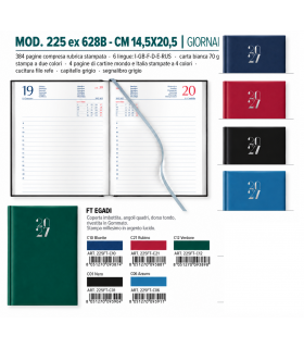Agenda giornaliera 2027 mis.14.5X20.5 Mod. EGADI DISPONIBILE IN 2 COLORI (BLU-ROSSO)