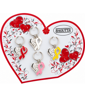 EXPO KIT PORTACHIAVI 2X4 BAGUTTA CUORE INFINITO 8 PZ ASSORTITI CONFEZIONATI SINGOLARMENTE CON SCATOLA E BUSTA DA REGALO AK2150