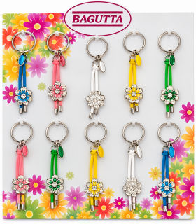EXPO KIT PORTACHIAVI BAGUTTA FIORI  20PZ ASSORTITI CONFEZIONATI SINGOLARMENTE CON SCATOLA E BUSTA DA REGALO AK2249