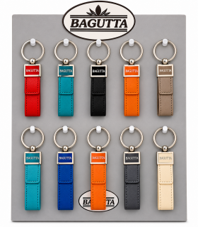 EXPO KIT PORTACHIAVI BAGUTTA FETTUCCIA 16 PZ ASSORTITI CONFEZIONATI SINGOLARMENTE CON SCATOLA E BUSTA DA REGALO AK2234
