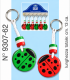 PORTACHIAVI multistrato gallegGiante a forma di coccinella cartella da 6 pz. assortita con due colori
