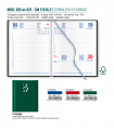 Agenda giornaliera 2027 mis.11x16.5 Mod. EGADI S/D ABBINATI DISPONIBILE IN 3 COLORI (VERDE-BLUETTE-RUBINO)