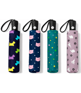 OMBRELLO gallotti AUTOMATICO in tessuto pongee fantasia donna COLORI DISPONIBILI COME DA FOTO