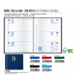 Agenda Settimanale 2027 VERTICALE mis.8x14 Mod. EGADI Disponibile in 2 colori(BLUETTE-VERDE)