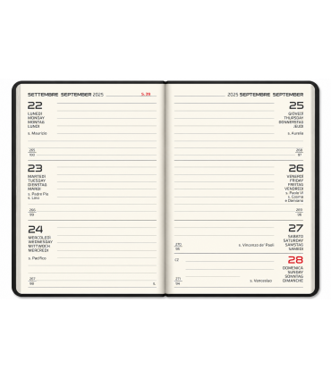 Agenda settimanale 2027 VERTICALE mis.8x15 Mod. marmora DISPONIBILE IN 4 COLORI (blu-TURCHESE-grigio-rosso)