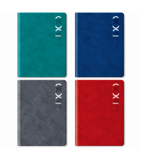 Agenda giornaliera 2027 mis.11x16.5 Mod. MARMORA S/D ABBINATI DISPONIBILE IN 4 COLORI (GRIGIO-ROSSO-BLU-TURCHESE)