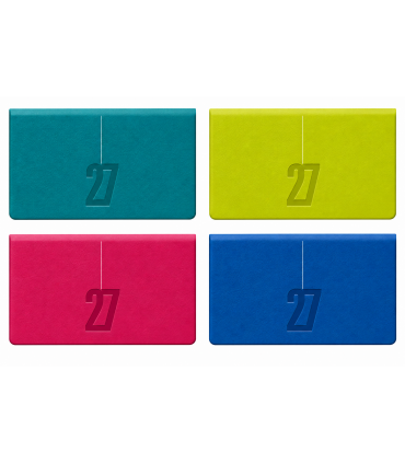 Agenda settimanale 2027 mis.8x15 ORIZZONTALE Mod. COPACABANA DISPONIBILE IN 4 COLORI (BLUETTE-VERDE CHIARO-FUCSIA-VERDE)