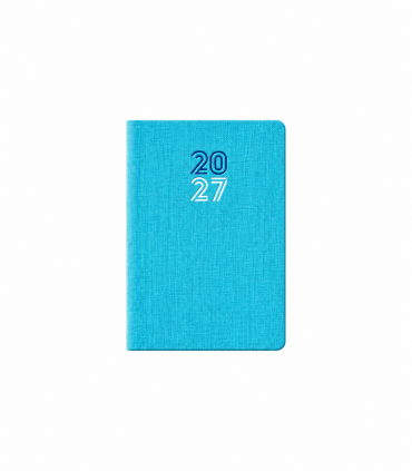 Agenda BIGiornaliera 2027 mis.7X10 Mod. CARIBE COLORE AZZURRO