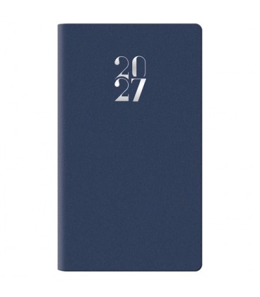 Agenda Settimanale 2027 VERTICALE mis.8x14 Mod. EGADI Disponibile in 2 colori(BLUETTE-VERDE)