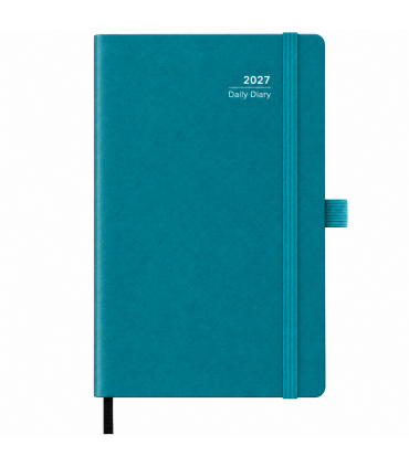 Agenda giornaliera 2027 mis.14.5X20.5 Mod. COPACABANA DISPONIBILE IN 4 COLORI FUCSIA-bluETTE-ROSA-VERDE PASTELLO)