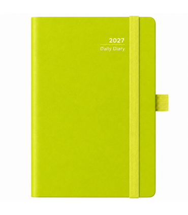 Agenda giornaliera 2027 mis.14.5X20.5 Mod. COPACABANA DISPONIBILE IN 4 COLORI FUCSIA-bluETTE-ROSA-VERDE PASTELLO)