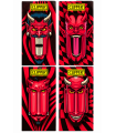 Cartina Clipper LUNGA PREMIUM LARGE DEMON + FILTRI IN CARTA conf.12 libretti da 32 cartine + 32 filtri CON 4 GRAFICHE