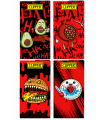 Cartina Clipper LUNGA PREMIUM DIABOLIC FRUITS + FILTRI IN CARTA conf.12 libretti da 32 cartine + 32 filtri CON 4 GRAFICHE