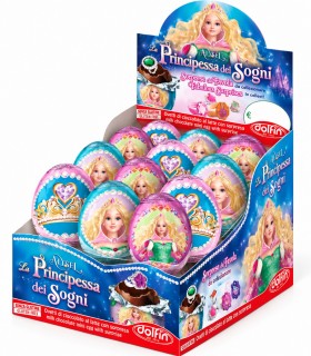 OVETTO DI CIOCCOLATO AL LATTE DOLFIN PRINCIPESSE 20 GR. CON SORPRESA EXPO 24 PZ.