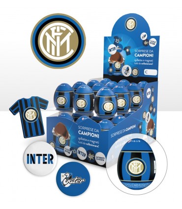 OVETTO DI CIOCCOLATO AL LATTE DOLFIN 20 GR. CON SORPRESA FC  INTER EXPO 24 PZ.