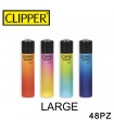 Accendino Clipper LARGE SOFT GRADIENT CONF.48 PZ assortito con 4 grafiche