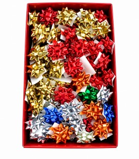 Coccarde lucide mm.6.5 COLORI ASSORTITI LUCIDI CONF. 100 PZ.