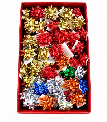 Coccarde lucide mm.6.5 COLORI ASSORTITI LUCIDI CONF. 100 PZ.