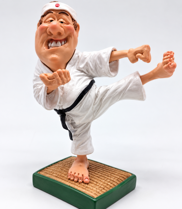 Caricature Mestieri "Karate Arti Marziali" H. 15 cm