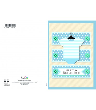 Biglietto Marpimar BATTESIMO con foil olografico SPECIAL conf. 12 PZ. ASSORTITI