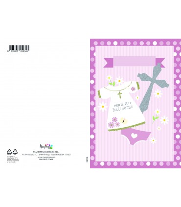 Biglietto Marpimar BATTESIMO con foil olografico SPECIAL conf. 12 PZ. ASSORTITI