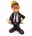 Caricature Mestieri IN RESINA "Ingegnere" H. 15 cm