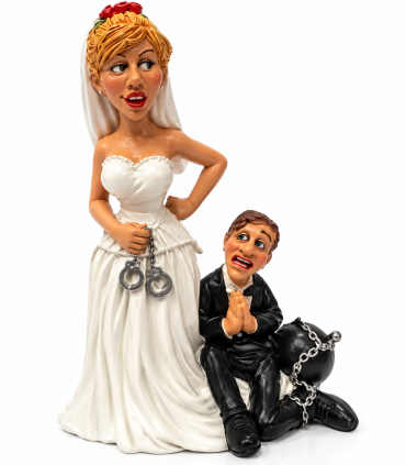 Caricature "Coppia Sposi tuo per Sempre" H. 15 cm