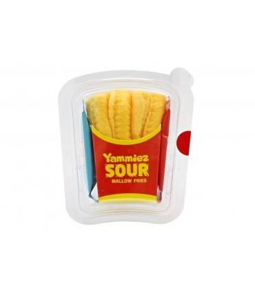YAMMIEZ MALLOW FRIES Caramelle Gommose a Forma di PATATINE DA 44 Gr. CONF.12PZ