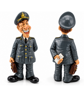 Caricature Mestieri IN RESINA "Il Finanziere Italiano" H. 15 cm