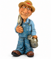 Caricature Mestieri "Il Contadino" H. 15 cm