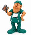 Caricature Mestieri IN RESINA  "IL CHIRURGO" H. 16 cm Confezionata in scatola regalo