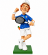 Caricatura Mestieri in resina "CAMPIONE TENNIS DIVISA ITALIA  " H.15 cm