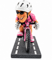 Caricature Mestieri in resina "Il Ciclista in Maglia rosa" H. 15 cm Confezionata in scatola regalo