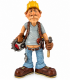 Caricature Mestieri IN RESINA  "Il Carpentiere" H. 15 cm Confezionata in scatola regalo
