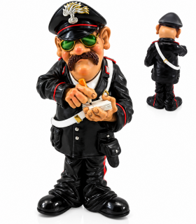 Caricature Mestieri IN RESINA  "Il Carabiniere"  H. 15 cm