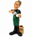 Caricatura Mestieri IN RESINA "IL BARISTA" H.16 cm