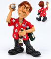 Caricature Mestieri "Il Barman" H. 15 cm